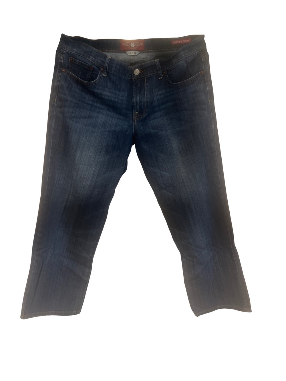 Lucky Brand Women's Dark Indigo Cropped/ Ankle Jeans Size 14/32 (BIN1-12)